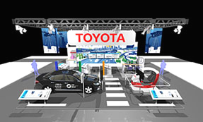 Artist rendering of TMC booth at 16th World Congress on ITS