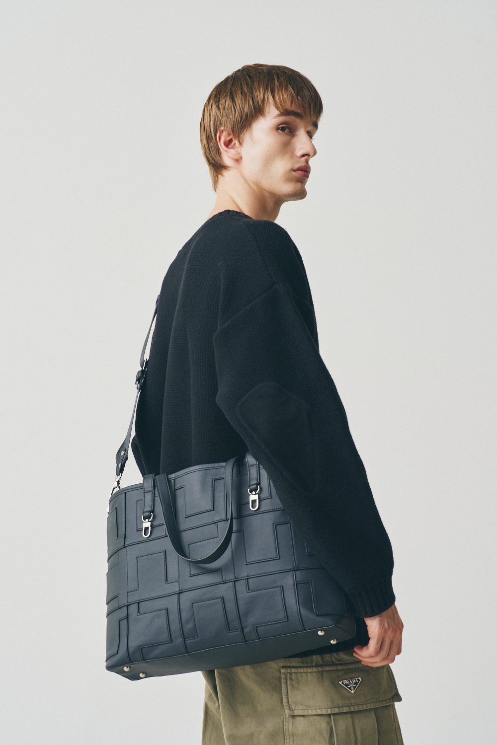 トートバッグ スタイルブロック STYLEBLOCK ハート柄トートバッグ （ベージュ） -靴