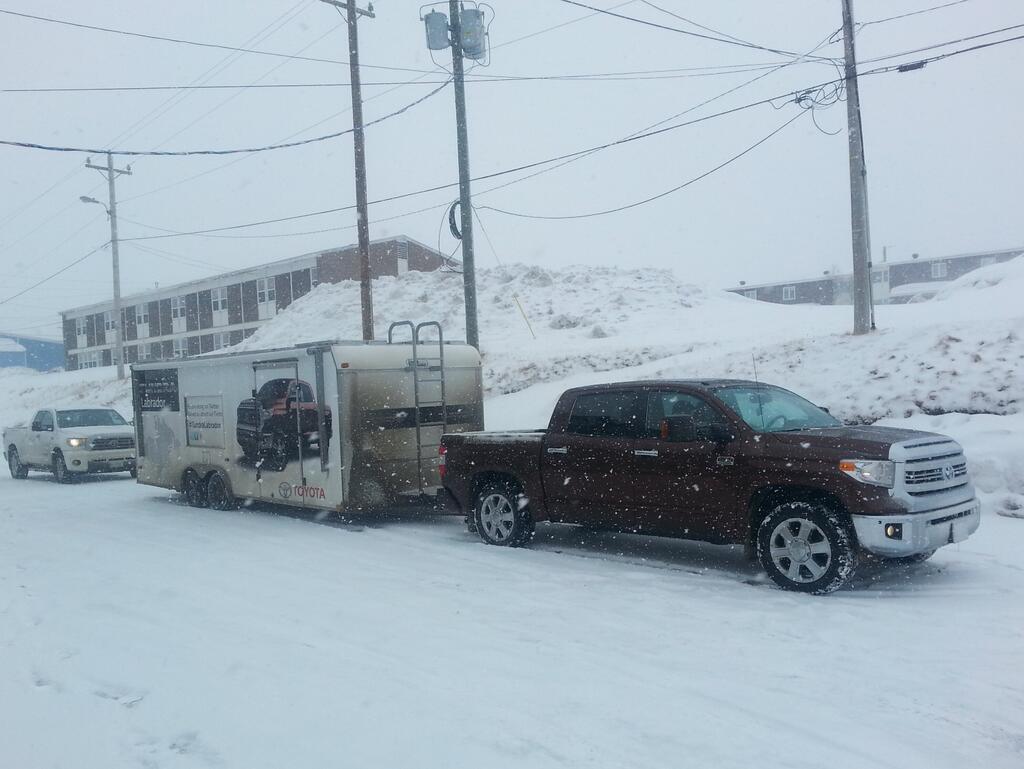 "Here comes the snow! Expecting at least 10cm today. We just picked up a satellite phone, in case of emergency." - Posted April 5