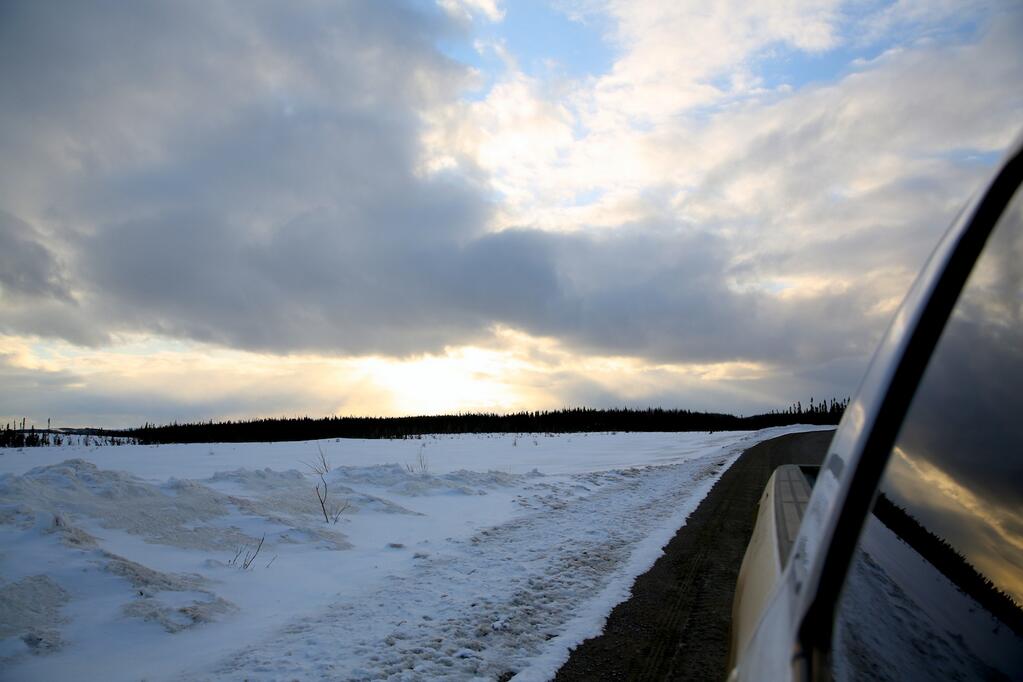 "Nice sunset in Port-Hope Simpson. Tomorrow, on to Red Bay, and then, the journey home begins." - Posted April 7