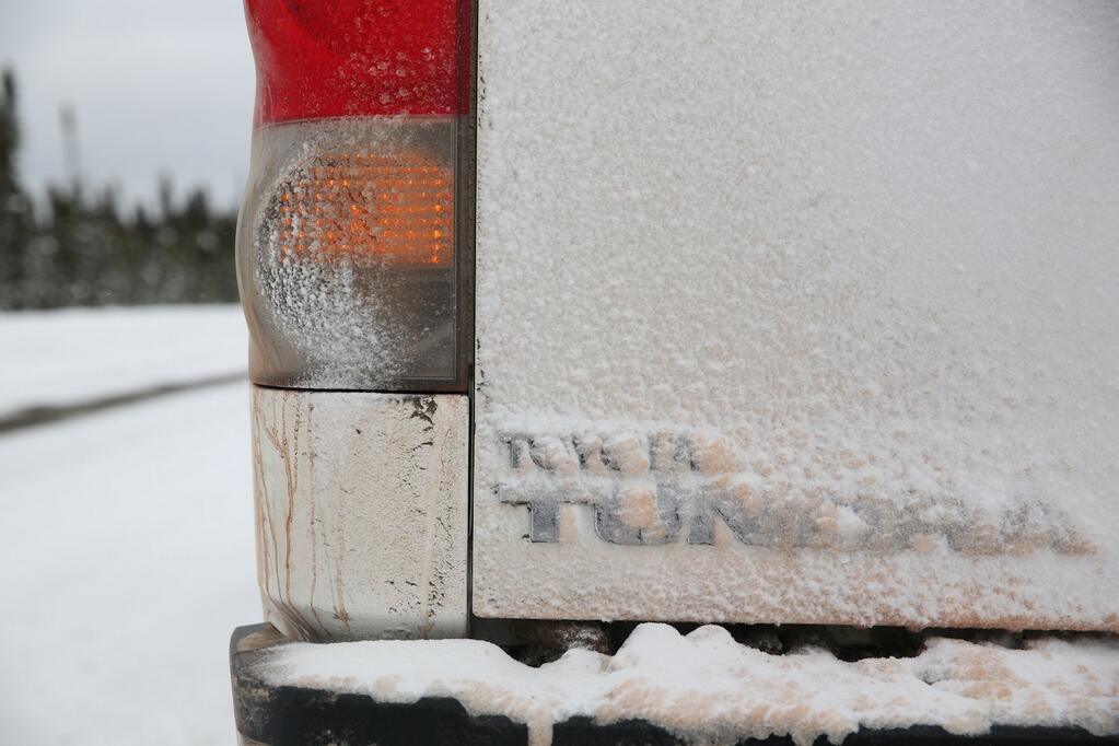 "Another shot of the snowy Tundra logo." - April 8