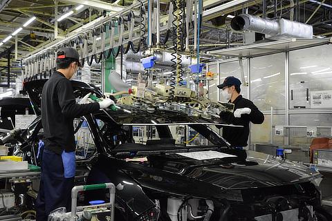 Takaoka Plant: Manufacturing of the Harrier (as of June 2020)