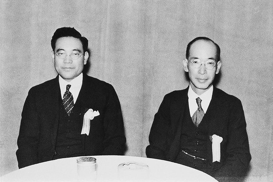 Left: Vice President Toyoda, Right: President Toyoda