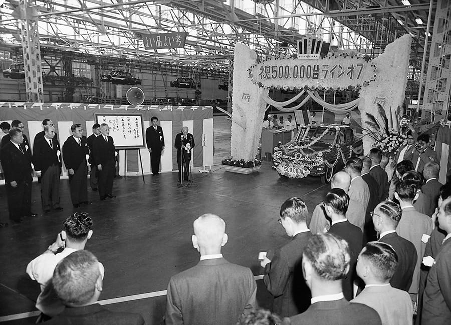 Cumulative production in Japan reached 500,000 units