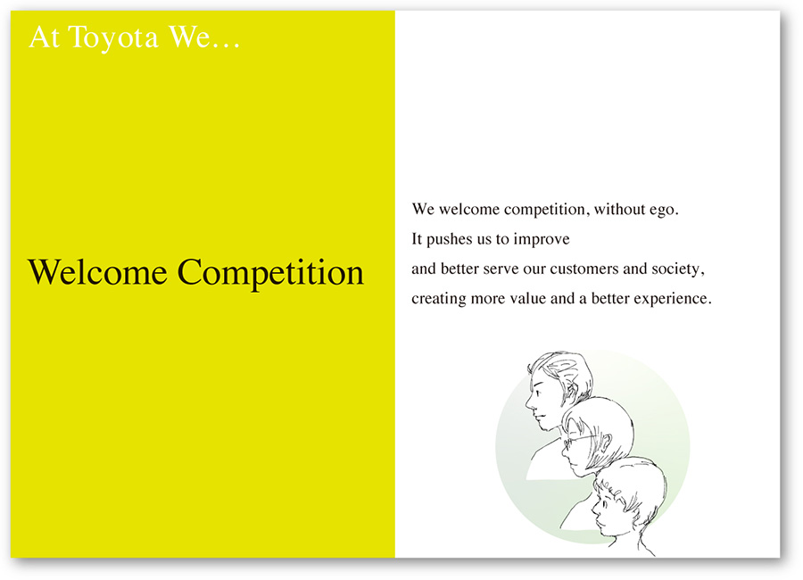 At Toyota We Welcome Competition