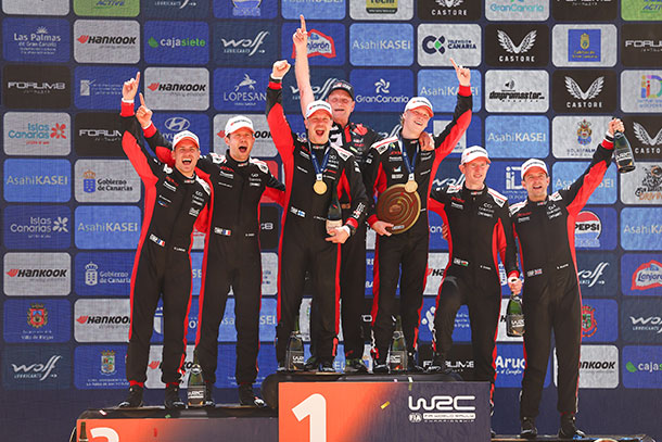 Rally Islas Canarias Rovanperä spearheads 1-2-3-4 finish for TOYOTA GAZOO Racing