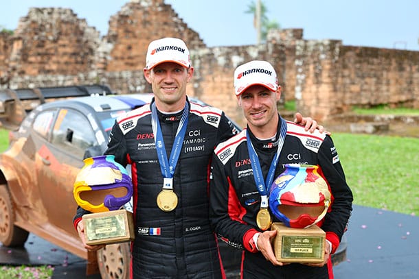 Rally del Paraguay Ogier leads TOYOTA GAZOO Racing 1-2 in WRC's newest challenge