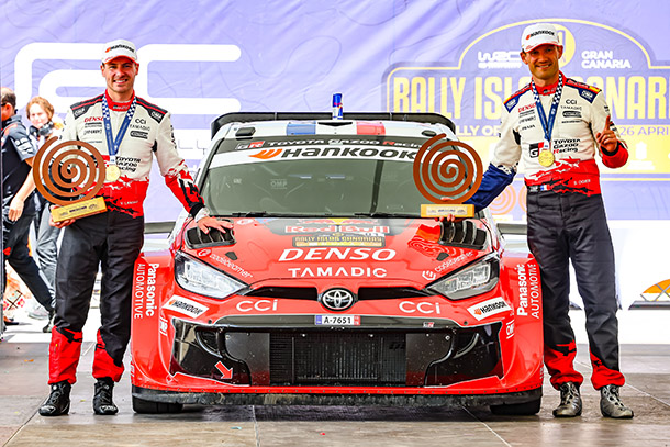 WRC 第5戦 ラリー・イスラス・カナリアス 激しいチーム内バトルを制したオジエが今シーズン初優勝を飾りGR YARIS Rally1は2年連続で1-2-3-4フィニッシュを達成