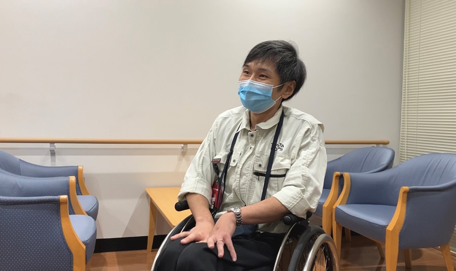 村瀬さん（胸髄9番損傷）