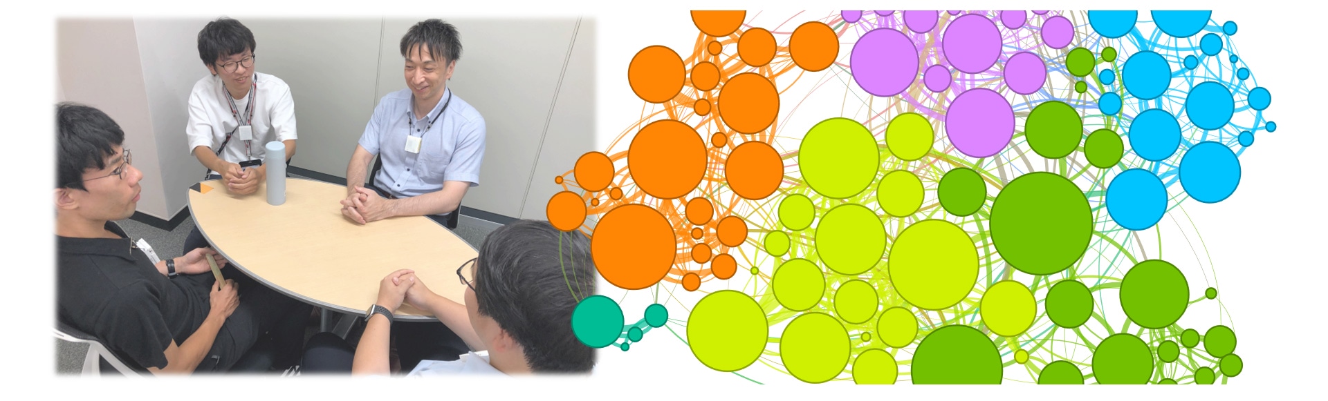 Development of a Badge System to Visualize Communication States