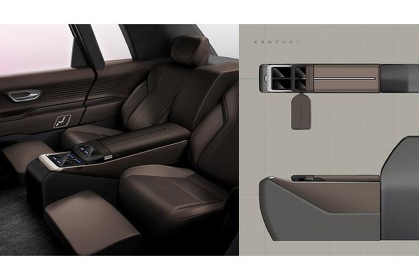 Century Rear Console Early Idea Sketch
