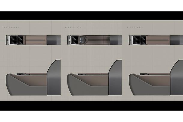 Century Rear Console Early Idea Sketch