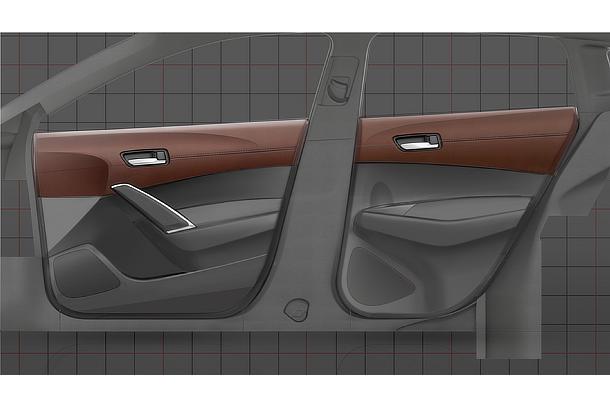 COROLLA CROSS Door Trim Towards the Final Sketch