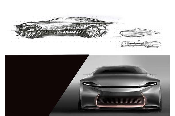 Advanced Lift-up Sedan Sketch