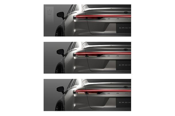 Crown (Sedan type) Rear Lamps Idea Sketch
