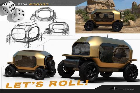 Land Cruiser "FJ" Early Idea Sketch