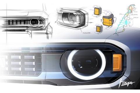 Land Cruiser "FJ" Headlamp Sketch
