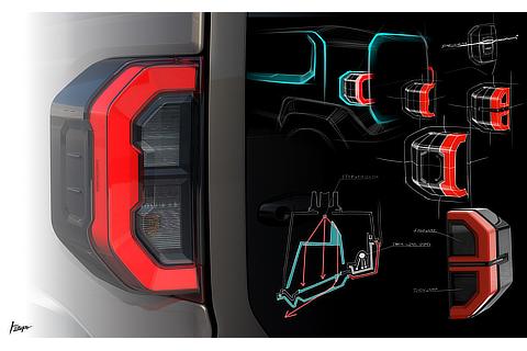 Land Cruiser "FJ" Taillamp Sketch