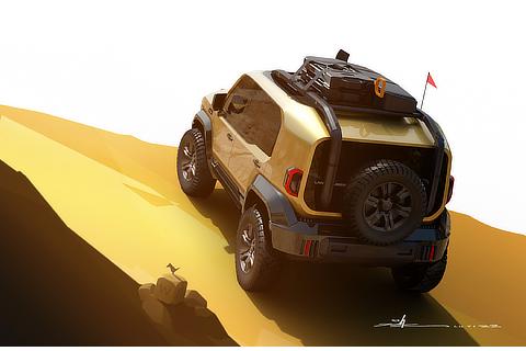Land Cruiser "FJ" Mid Stage Idea Sketch