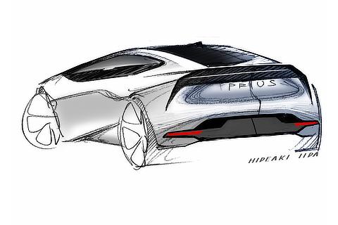 Prius Rear Idea Key Sketch