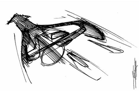 Prius Instrument Panel Idea Sketch