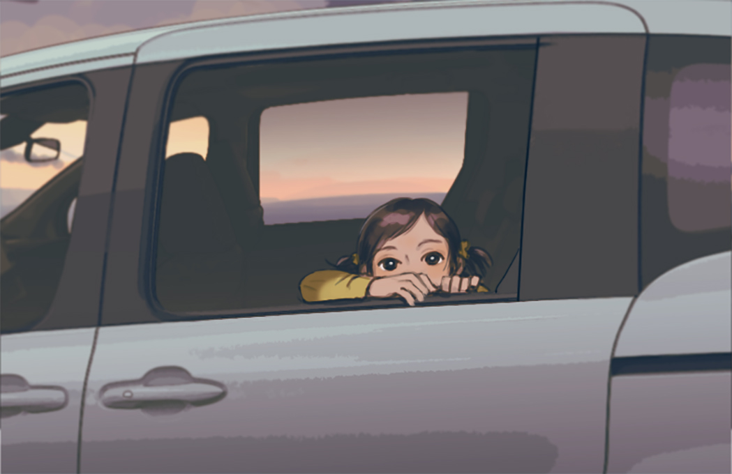 Схема ситуации Toyota Sienta. Автор рисунка: художник iThyx