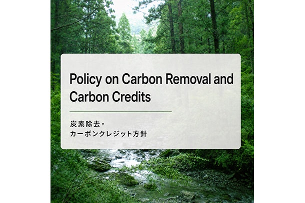 Toyota Policy on Carbon Removal and Carbon Credits