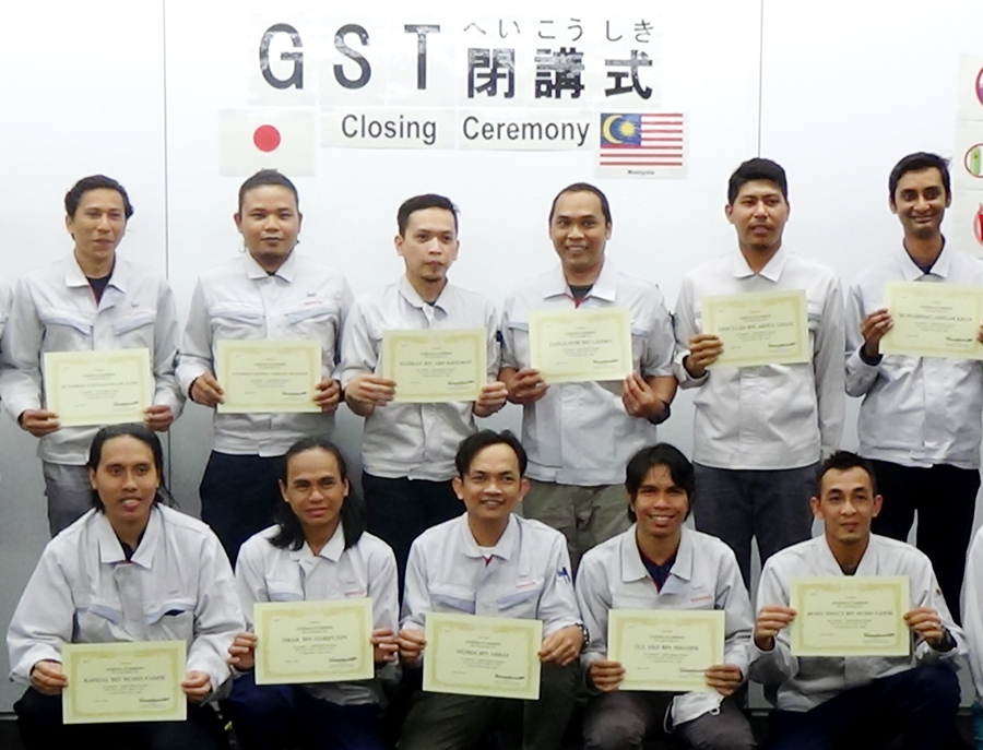 Technical Intern Trainees with one-year completion certificates for "Global Skill-up Training"