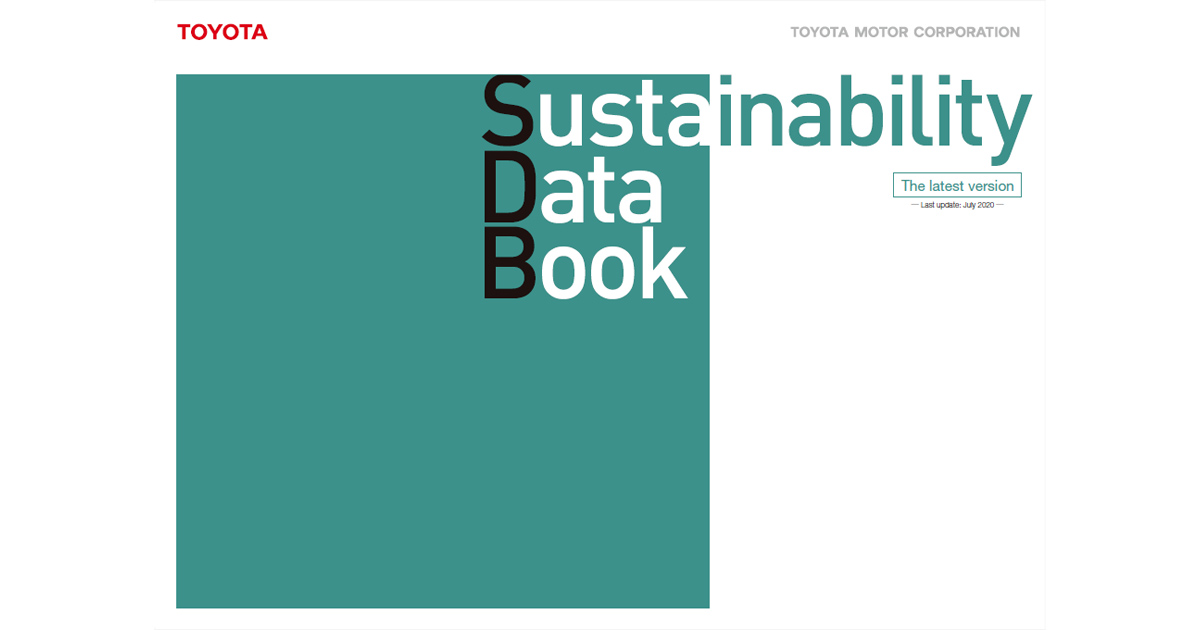 Sustainability Data Book Report Library Sustainability Toyota Motor Corporation Official