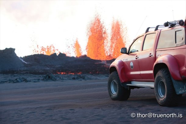 Fancy seeing the Iceland volcano in a Toyota Hilux?