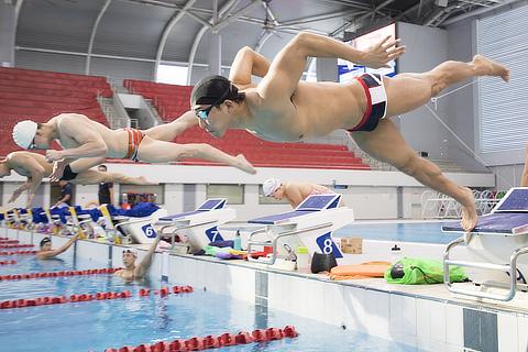 Takeshi Kawamoto, Swimming