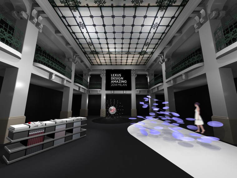 Lexus Design Amazing 2014 Milan Exhibit CG mockup