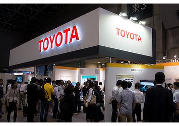 Toyota's booth at Smart Community Japan 2014