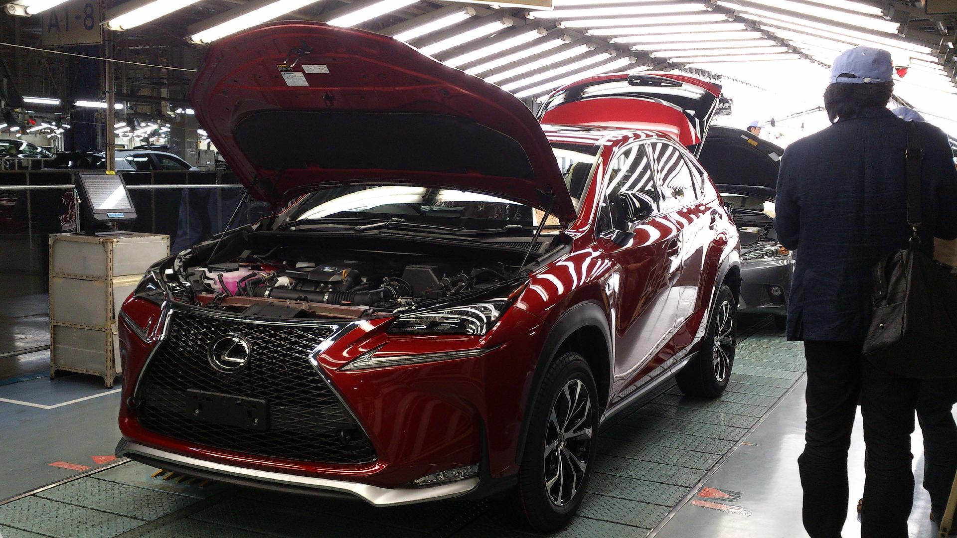 Lexus NX 200t line-off at Miyata Plant, Kyushu