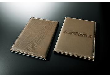 Land Cruiser 70 series 30th anniversary commemorative leather maintenance record holder