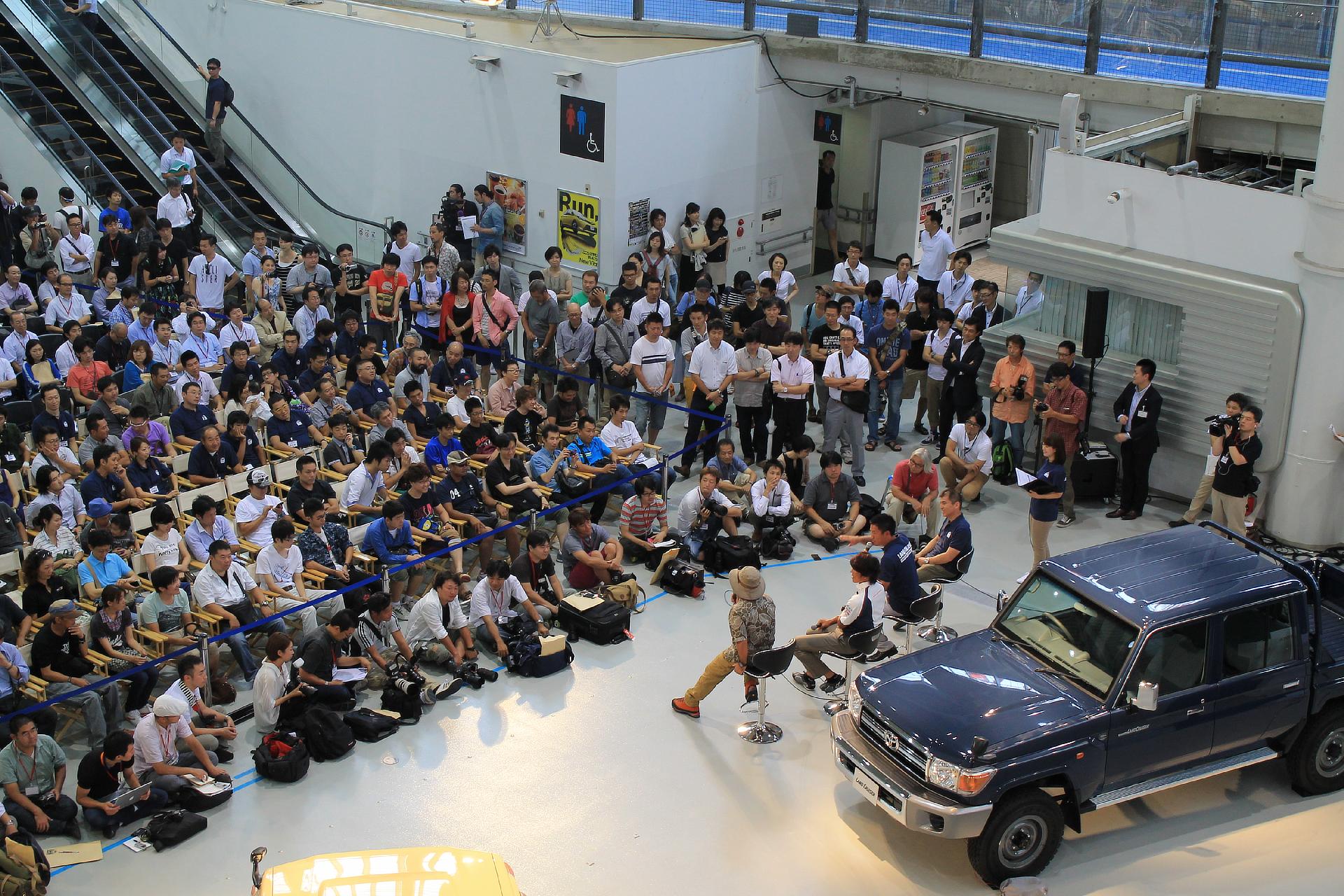 Panel discussion with Land Cruiser enthusiasts
