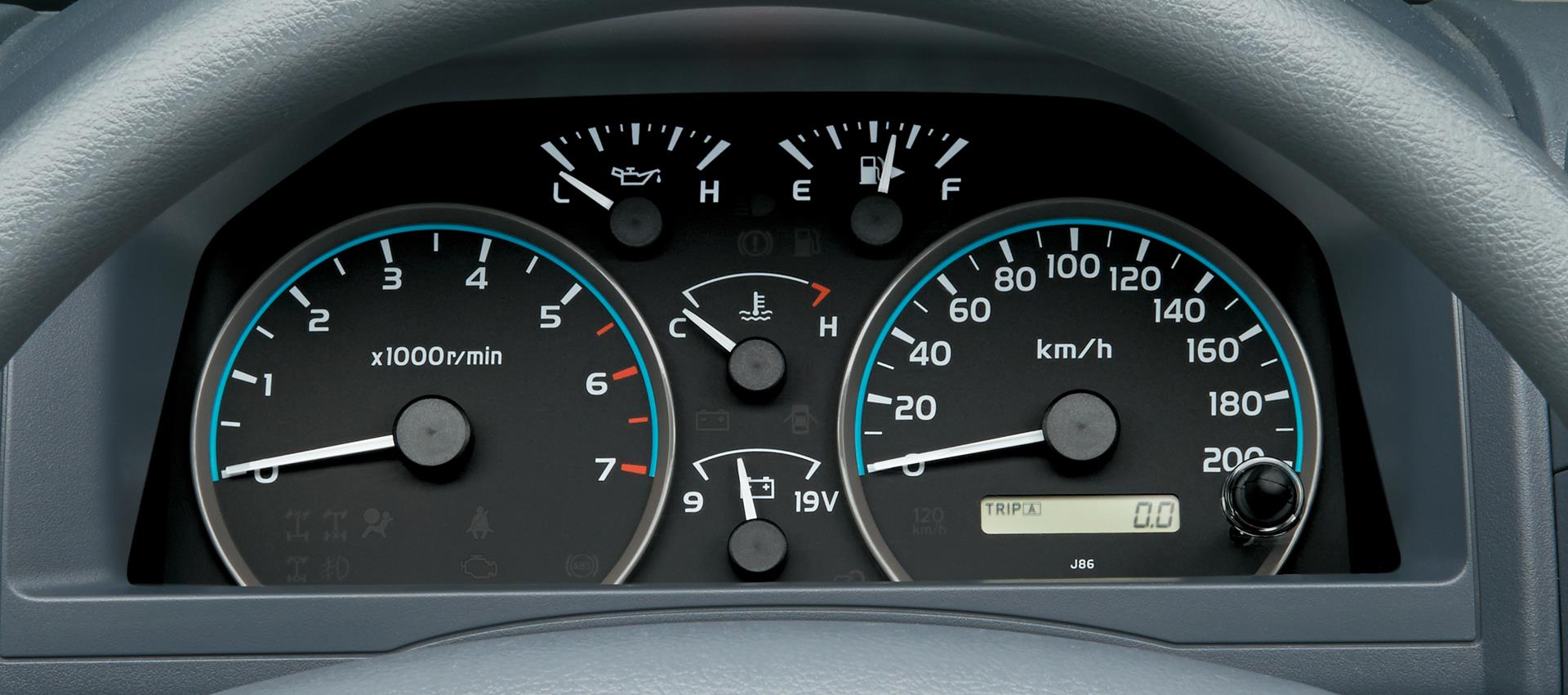 Land Cruiser 70 analog dashboard display (Japan commemorative re-release; with illumination control)