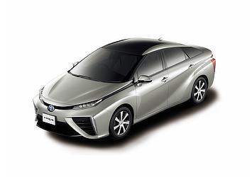 Toyota Mirai fuel cell sedan (Precious Silver two-tone)