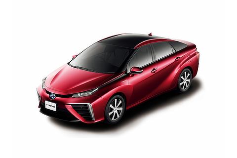 Toyota Mirai fuel cell sedan (Red Mica Metallic two-tone)
