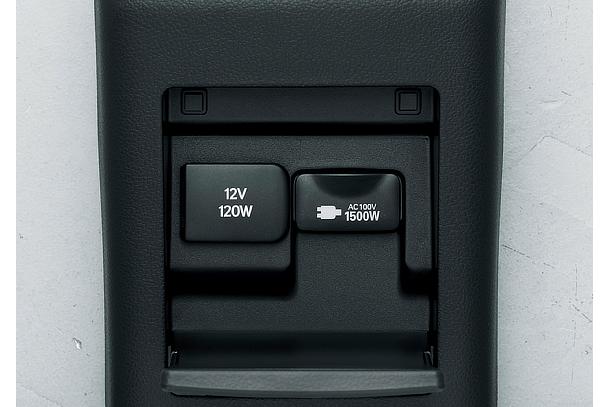 Toyota Mirai fuel cell sedan accessory outlet (DC12 V, 120 W)