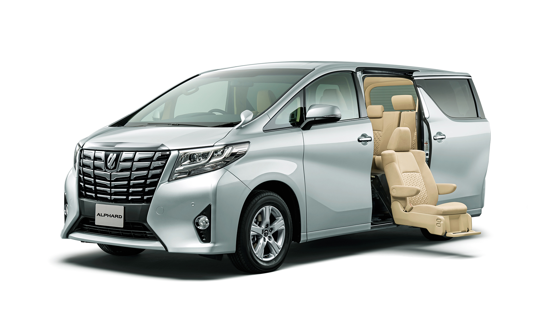 Alphard X with side lift-up seat (2WD; silver metallic)