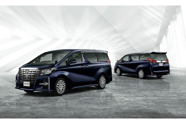 Alphard S "C Package" (2WD; sparkling black pearl crystal shine; options shown)