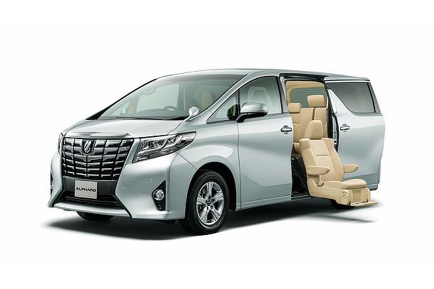 Alphard X with side lift-up seat (2WD; silver metallic)