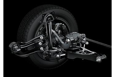 Alphard double-wishbone rear suspension