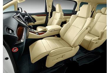 Vellfire driver-side eight-way power adjustable seat and passenger-side four-way power adjustable seat