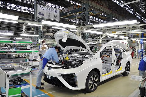 Mirai production line: final assembly