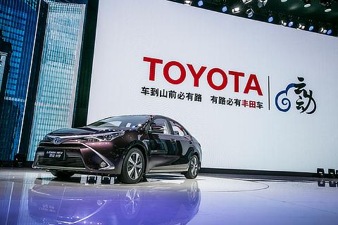 Toyota Levin hybrid at Auto Shanghai 2015