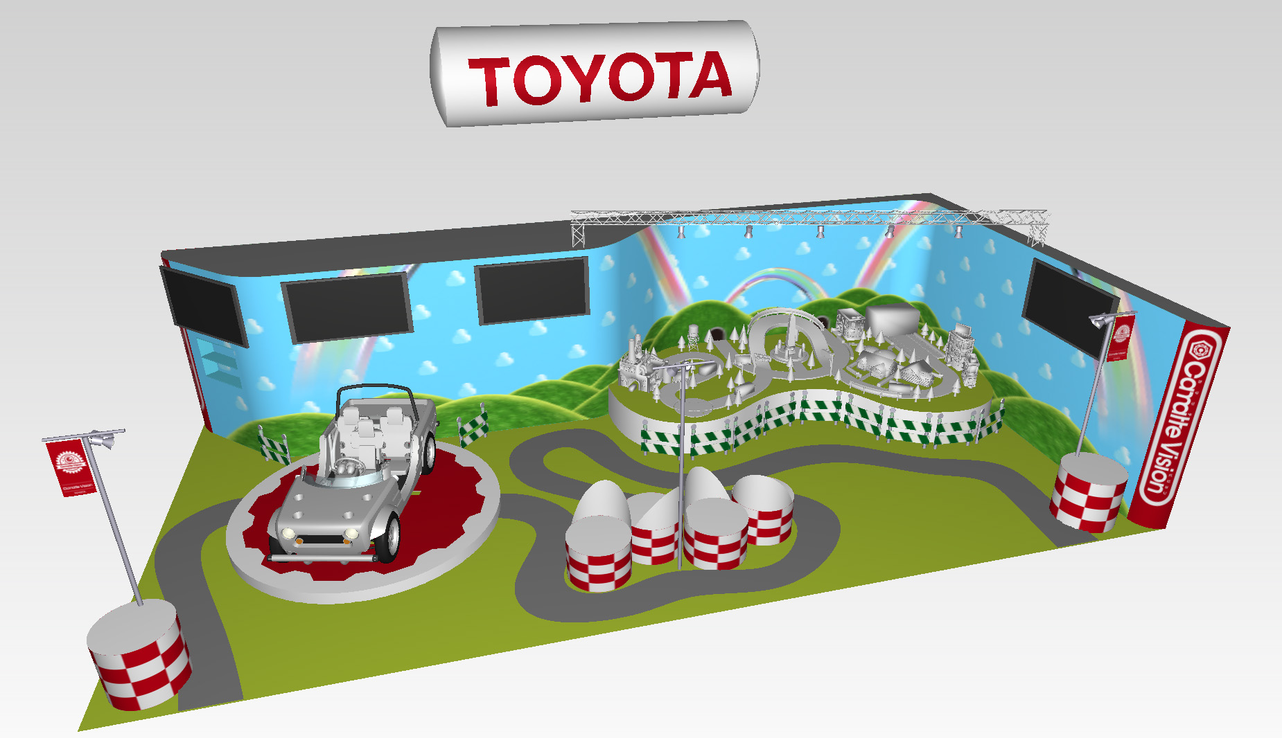 Toyota's booth at the International Tokyo Toy Show