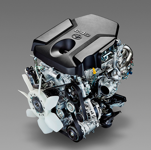 2.8-liter 1GD-FTV direct-injection turbo diesel engine