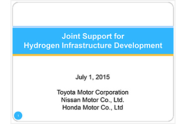 Joint Support for Hydrogen Infrastructure Development